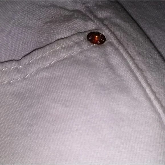 NWT Levy's 501 32x26 lilac cropped straight leg jeans - Picture 5 of 14